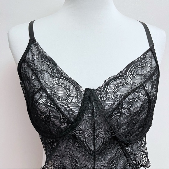 Ann Summers Hold Me Tight underwire lace Bodysuit Black Women’s XL - Picture 5 of 13